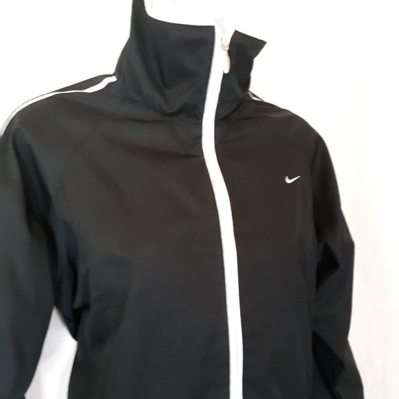 Nike Black White Stripe Track Jacket - Picture 3 of 16